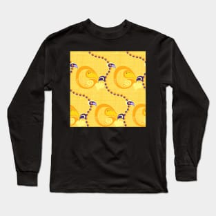 Retro garland abstract yellow Long Sleeve T-Shirt